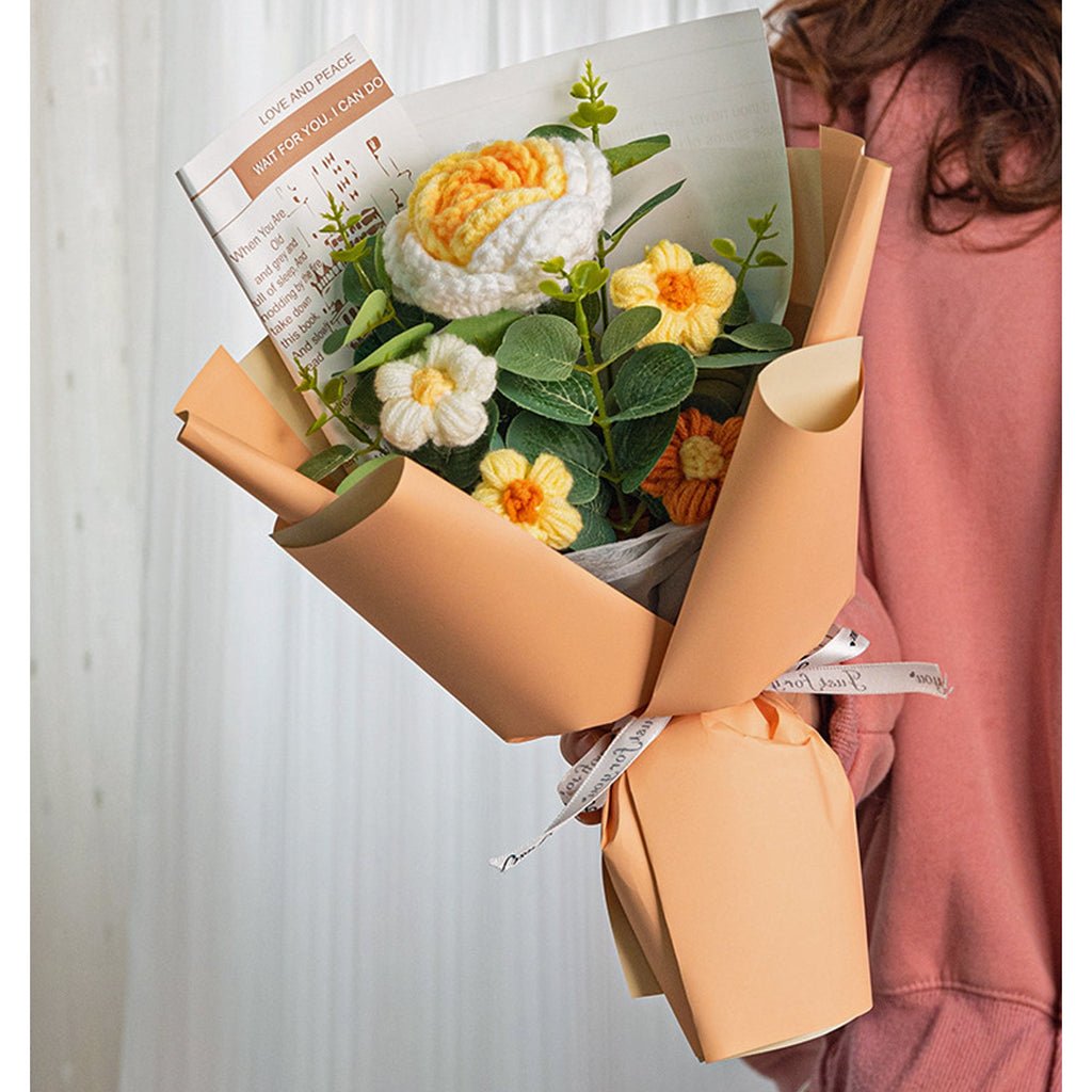 Rose Crochet Bouquet Valentine’s Day Gift for Her